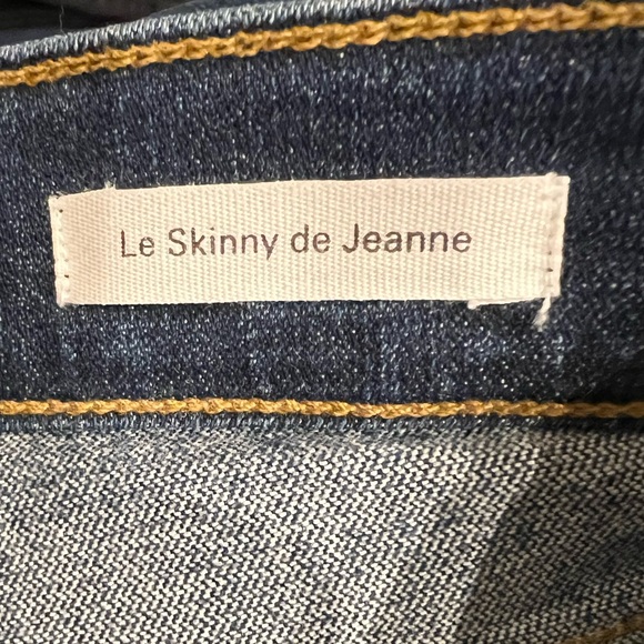 FRAME Skinny Blue Ripped Jeans - Picture 4 of 4